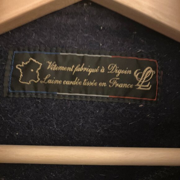 Le Laboureur Wool Field Coat in Navy - Picture 4 of 7